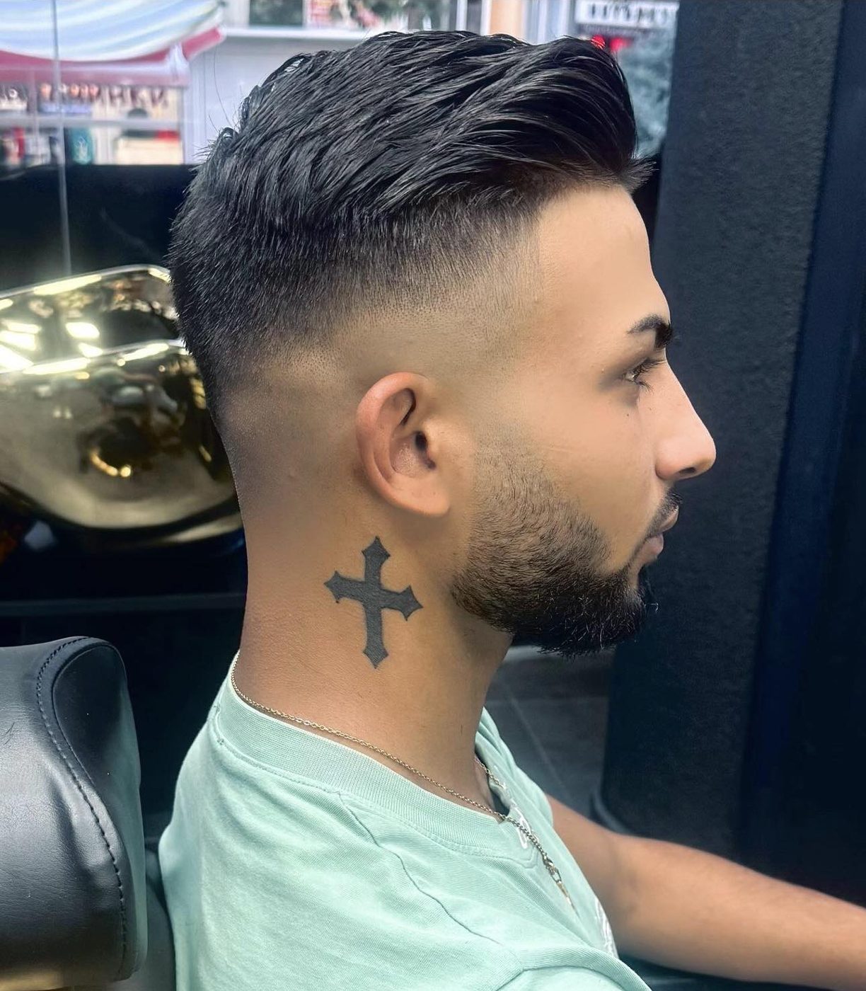 Mid fade с текстура отгоре